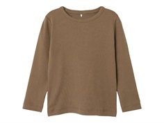 Name It walnut ribbed blouse